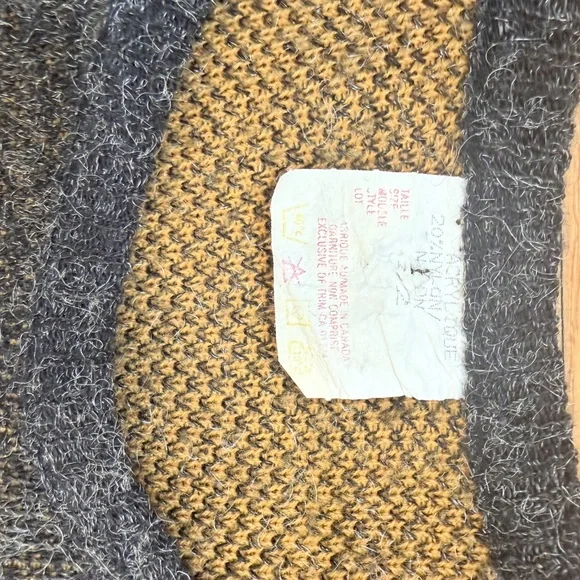 🌾 Vintage 90s Abstract Wheat Print Knit Sweater - Picture 8 of 8